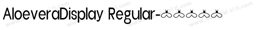 AloeveraDisplay Regular字体转换